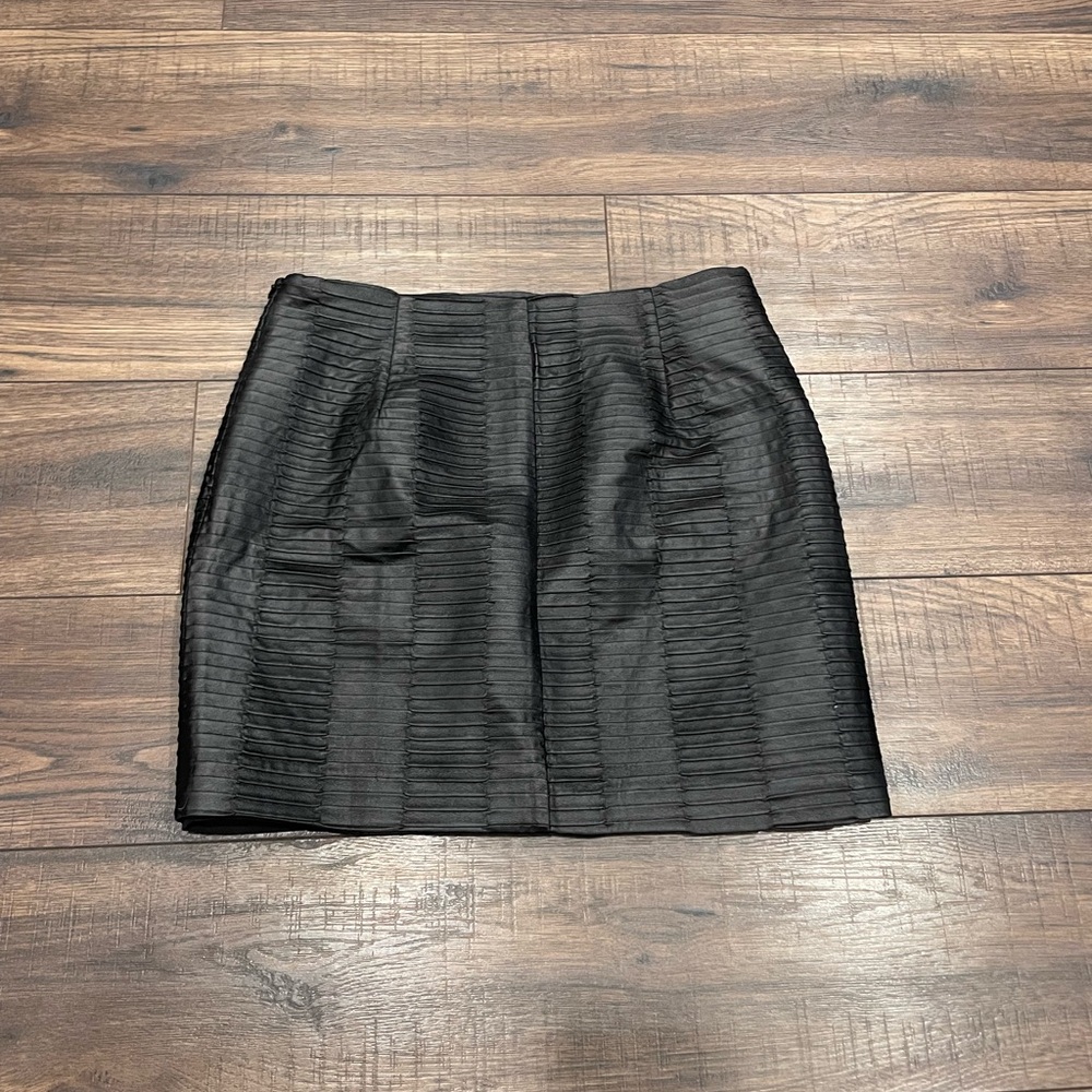 Forever 21 Black Textured Pencil Skirt